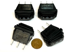 4 pcs Waterproof Rocker Switch Black SPDT ON OFF ON Actuator KCD3 20A 3pin E31