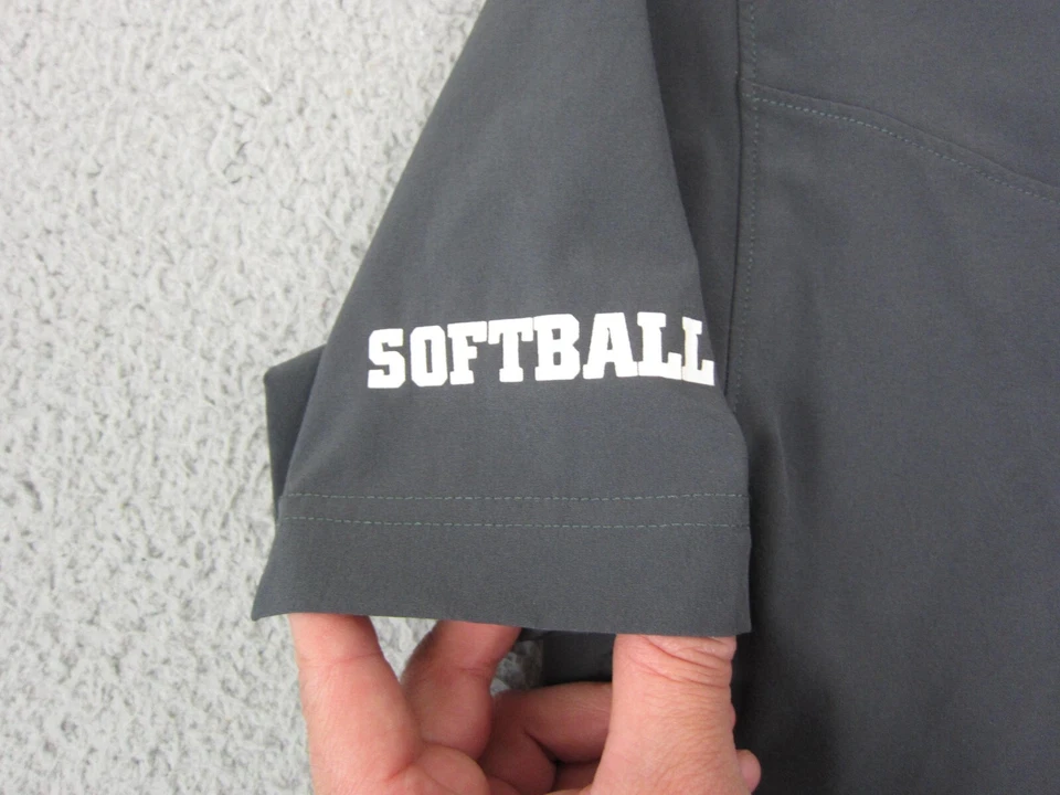 Camisa Iowa Hawkeyes Adulto Pequeña Gris Equipo Emisión Entrenadores Nike Polo Hombres Softbol Foto 4 de 4