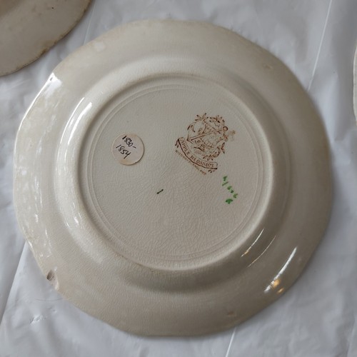 Antique 1830-54 Ridgways England Apple Blossom Bread & Butter Plates Set Of 4 - Picture 11 of 17