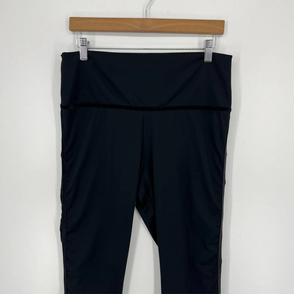 Nike Leggings Para Mujer Talla XL Negro Dri-Fit Swoosh Logo Hasta el Tobillo Yoga Foto 2 de 4