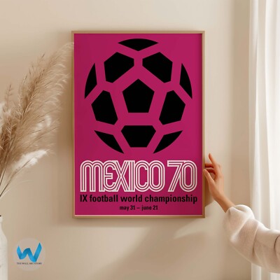 Affiche de la Coupe du monde du Mexique 1970