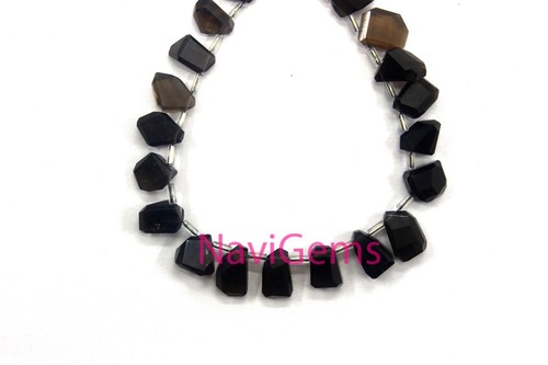 25 Piece Smoky Quartz Nuggets Natural Smoky Quartz Gemstone Nugget 8x10-10x12 MM - Picture 8 of 8