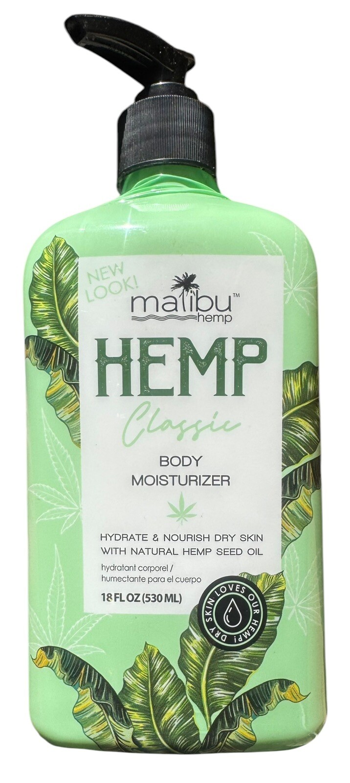 Malibu Hemp Moisturizer 18 oz - Hydrate & Nourish with Natural Hemp