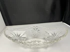 ANCHOR HOCKING VNTG STAR OF DAVID EAPG BANANA SPLIT GONDOLA BOAT DISH(ES)