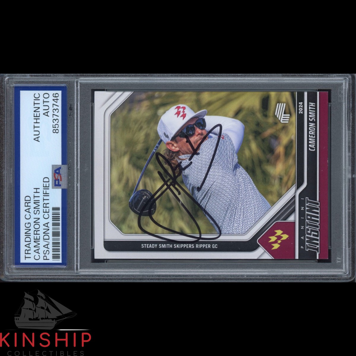 Cameron Smith signed 2024 Panini LIV Golf Card PSA DNA Masters