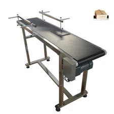 TECHTONGDA 1 PC 59''Length 11.8''Width PVC Belt Conveyor Transport Equipment110V