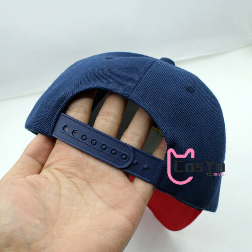 Anime Inuyasha Cosplay Hat Sun Blue with Red Peaked Cap Inuyasha Summer Hat - Picture 2 of 9