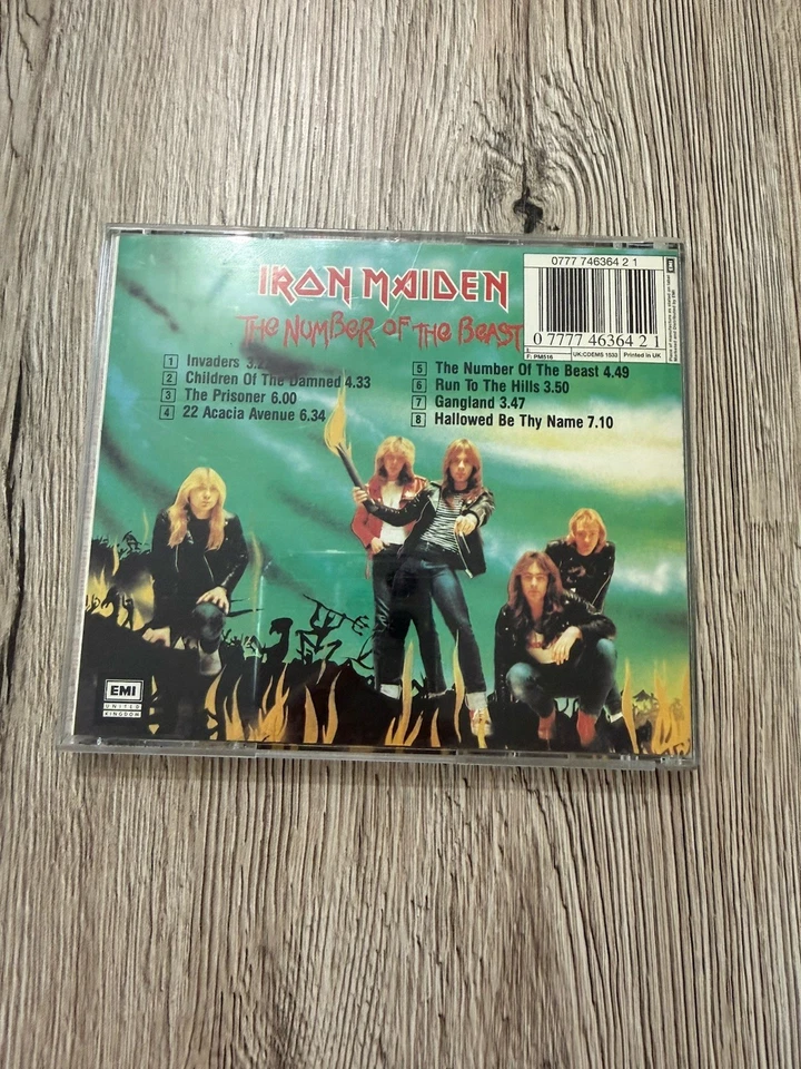 IRON MAIDEN - THE NUMBER OF THE BEAST CD - sehr guter Zustand - - Bild 3 von 3