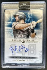 2018 Topps Luminaries Paul Goldschmidt Home Run Kings Auto Blue #3/5 SSP