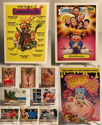 11x 2015 GARBAGE PAIL KIDS 30th MOVIE SCENES / TATTOO / MINI-POSTER / CHECKLIST