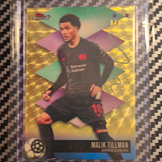 2026 Topps Finest Malik Tillman #463 Bayer 04 Leverkusen 2024 SuperFractor 1/1