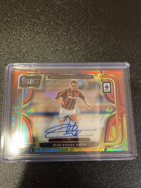 2025-26 Panini Select Serie A Jean Pierre Papin Tie Dye Auto 15/25 AC Milan