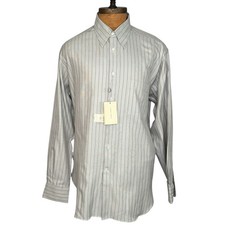 New Men's Giorgio Armani Le Collezioni Gray Dress Shirt 16.5 / 42 220 MSRP