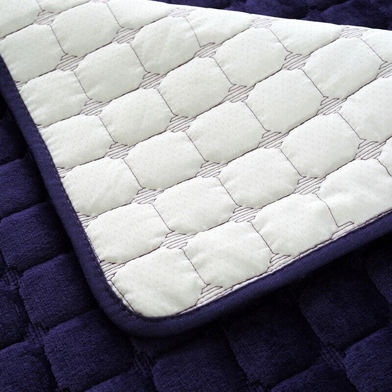 Quilted Sofa Cover Non Slip Square Couch Protector Washable - Image 3 of 4