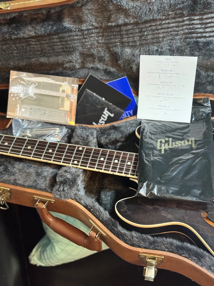 Gibson ES-339 Trans Ébano Negro Americano EE. UU. con Estuche Rígido 2020 Foto 4 de 4
