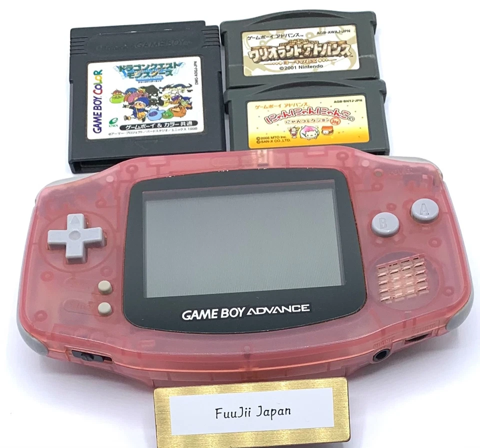 Nintendo Gameboy Advance Console Milky Pink Japan GBA AGB-S-MPA Tested Junk - Image 2 of 4