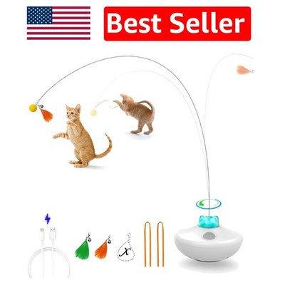 Wobble Design Cat Exercise Tumbler with USB Charging and Customizable Tails