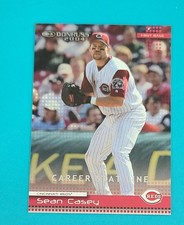 2004 Donruss Stat Line Career /300 #254 Sean Casey Reds BASEBALL Card W9