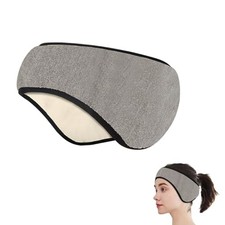 Soundproof Sleep Earmuff Headband, Sleeping Noise Cancelling Ear Wrap Ear Grey