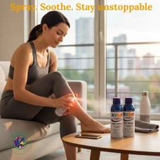 Icy Hot Original Instant Relief Spray – Set of 2 Quick Dry Pain Relief Formula