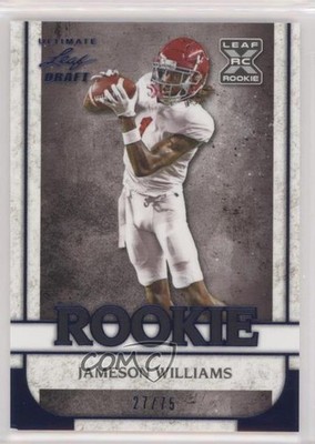 2022 Leaf Ultimate Draft Rookies Blue Spectrum 27/75 Jameson Williams RC 02d2