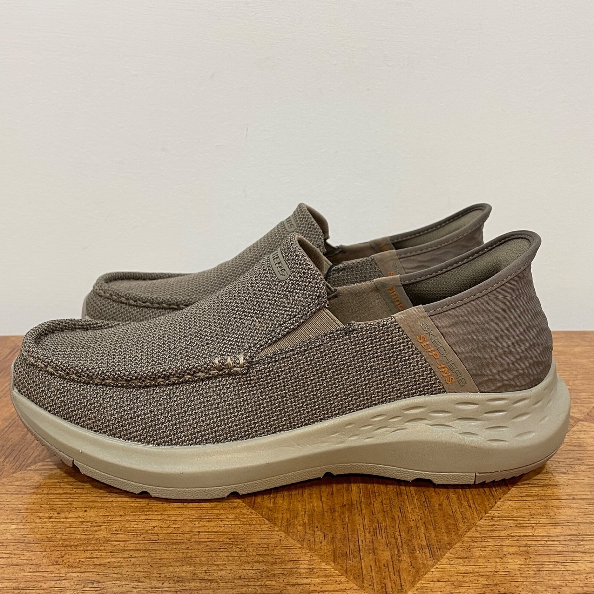 Skechers Men\'s Slip-ins Parson Ralven Size 12 Taupe Slip On Shoes 204804 Brown Skechers Slip-ins: Parson - Oswin 204866 | SHOE SHOW MEGA main image 3