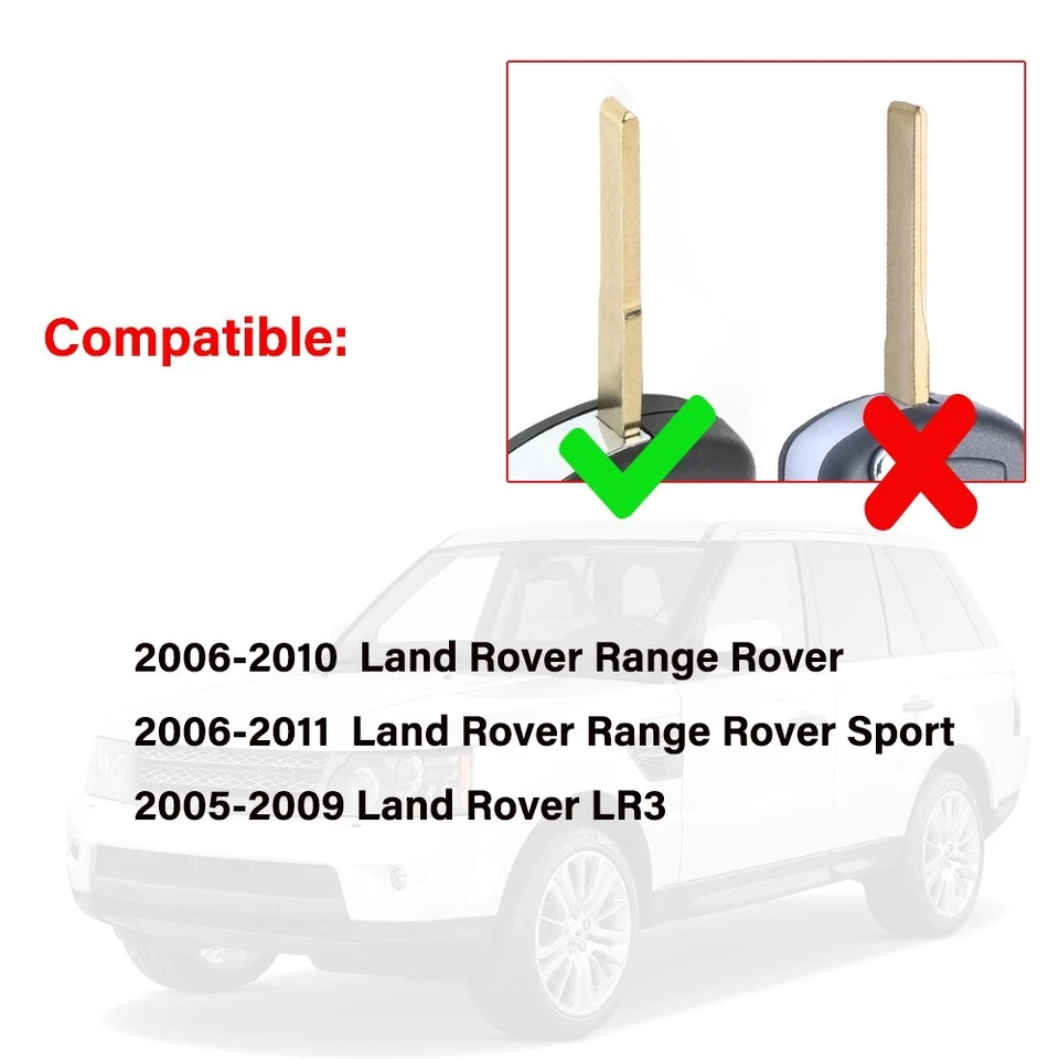 2 para Land Rover LR3 2006 2007 2008 2009 Range Rover Sport mando a distancia llavero 315 MHz Foto 2 de 4