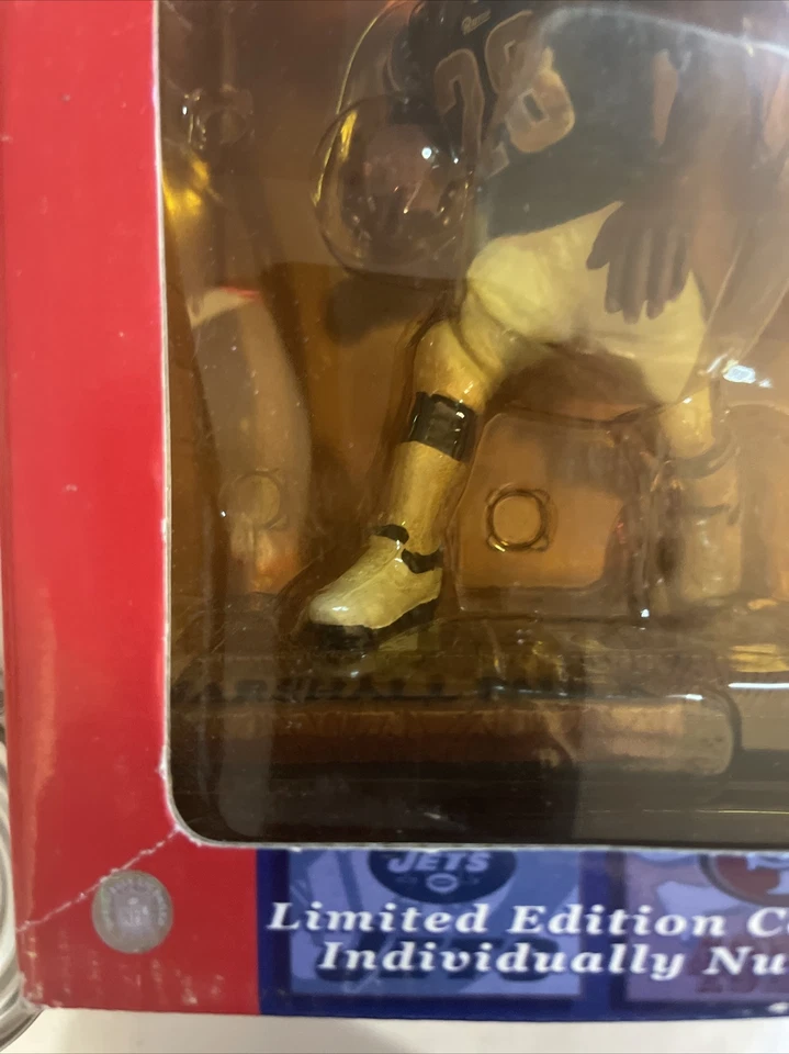 NFL Legends of the Field Marshall Faulk Bobblehead Edición Limitada Forever Foto 3 de 4