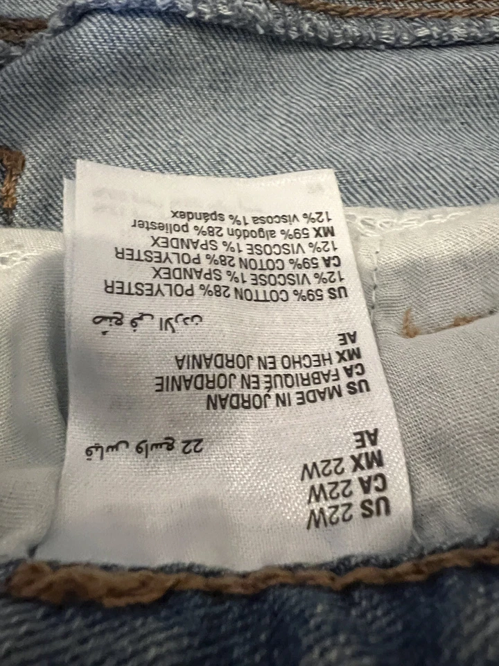 Style&Co jeansWomen's size 22W Skinny Leg Med Wash Blue Denim - Image 4 of 4