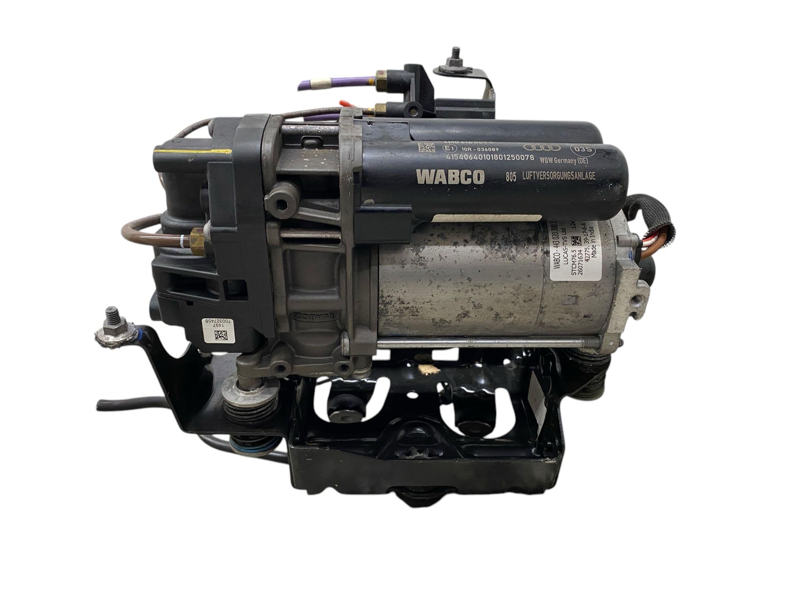 2016-2020 BENTLEY BENTAYGA AIR RIDE SUSP COMPRESSOR W/ AIR CONTROL VALVE BLOCK