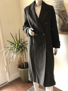 zara green long coat