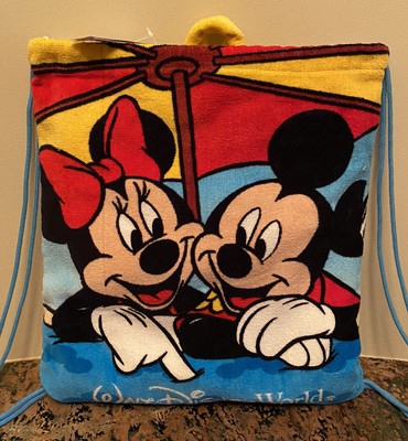 drawstring towel backpack