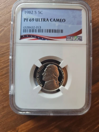 1982 S 5c NGC PF 69 Ultra Cameo
