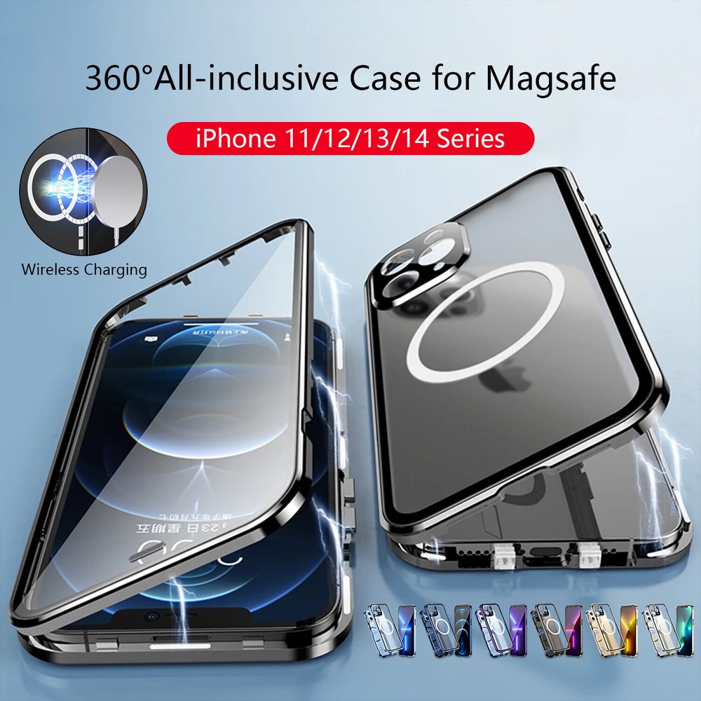 Mag Safe Magnetic Case For iPhone 14 Pro Max 14 13 12 11 Glass Screen Protector