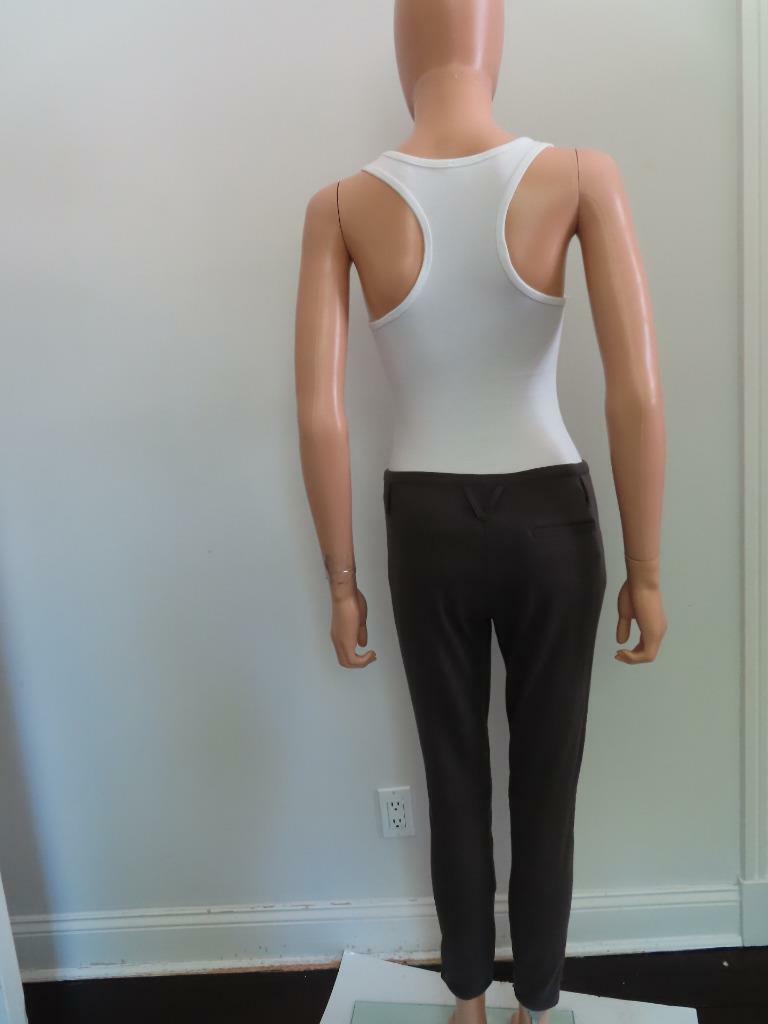 Pantalon Cuir 3.1 Phillip Lim - Jodphur Cropped Rouge Bordeau - Taille 4 US / 8 UK - Neuf Avec Étiquette