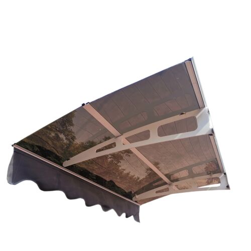 DA5934C Series Door Window Awning Made of 0.137 Inch Thick Crystal Solid Polycar - Picture 2 of 8