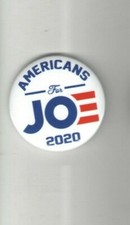  2020 pin AMERICANS for JOE BIDEN pinback President Campaign button