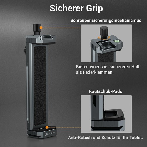 Support trépied universel en aluminium pour tablette - Avec vis de 1/4" - Com... - Photo 3/7