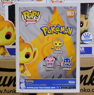 FUNKO POP CHIMCHAR 963 FLOCKED POKÉMON FUNKO SHOP EXCLUSIVE NEW
