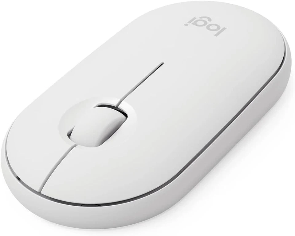 Logitech Pebble I345 Bluetooth Wireless Optical Silent Mouse, White, 1000 DPI - Image 3 of 4