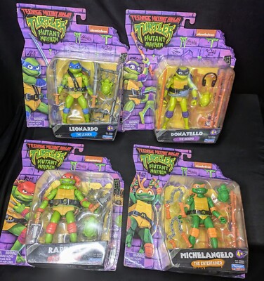 Teenage Mutant Ninja Turtles: Mutant Mayhem - Basic Action Figure Lot of 4