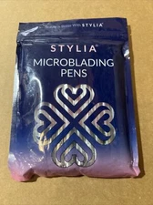 Stylia - 20 Piece MICROBLADING Pens - NEW - Double Sided Aluminum Pens Eye Brows