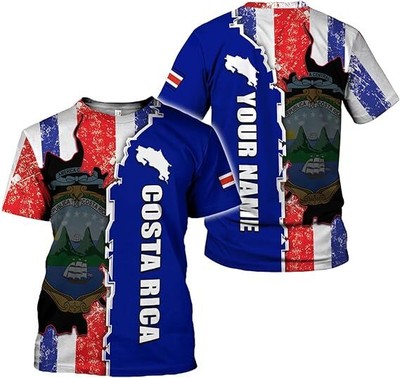 Personalized Costa Rica Shirt 3D, Costa Rica Tshirt, Costa Rica Shirts for Men W