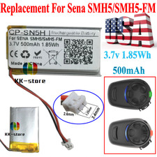 Rechargeable Battery 500mAh for SENA SMH5 SMH-5-FM Motorcycle Bluetooth Headset