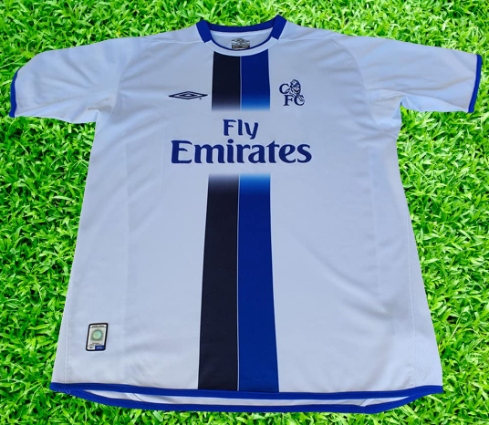 CHELSEA 2004-2005 PREMIER LEAGUE & CUP CHAMPION DROGBA 15 JERSEY