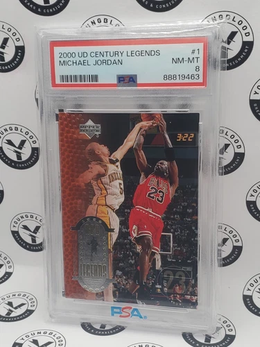 2000 Upper Deck CENTURY LEGENDS Michael Jordan #1 Chicago Bulls (HOF) PSA 8