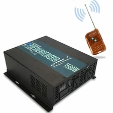 1500W Pure Sine Wave Inverter 36V DC to 120/220V Car Home Remote Switch
