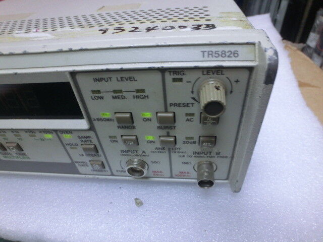 Advantest TR5826 Frequency Counter,Used,Jap_,5879 | eBay Advantest TR5826 Frequency Counter,Used,Jap_,5879 | eBay