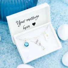 Narwhal Bracelet, Personalised Gift, Ocean Jewellery, Cute Beach Charm Bracelet