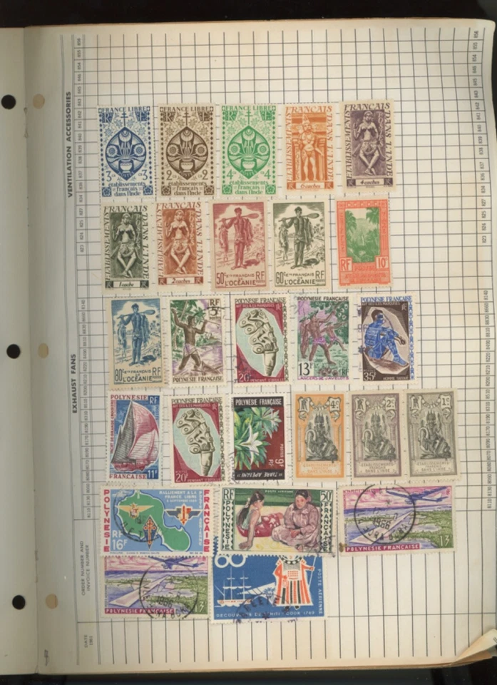 France territories  stamps   191 USED see condition   (br - Image 2 of 4